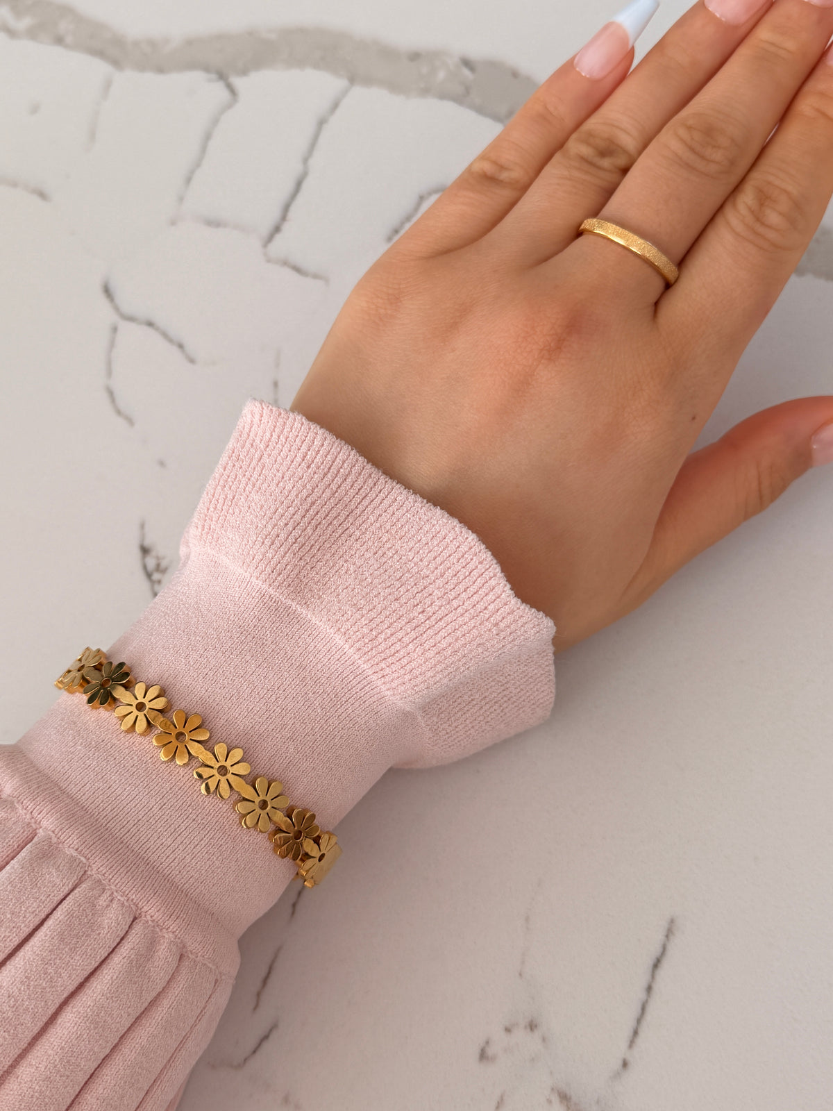 Floral Cuff Bangle