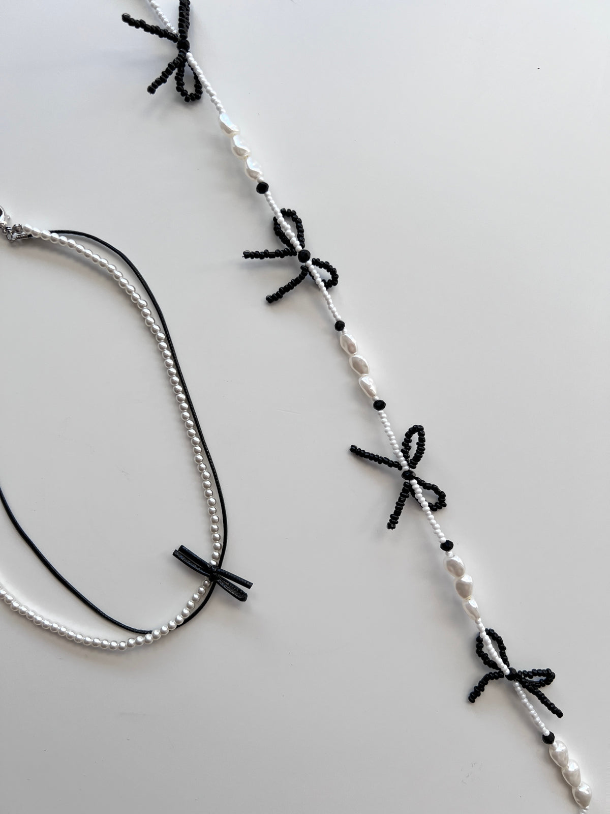 Pearl Bow Necklace