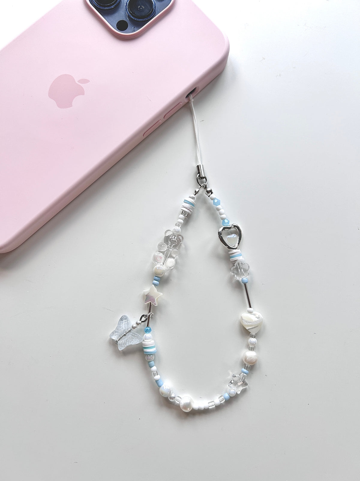 Pink Ocean Phone Charm