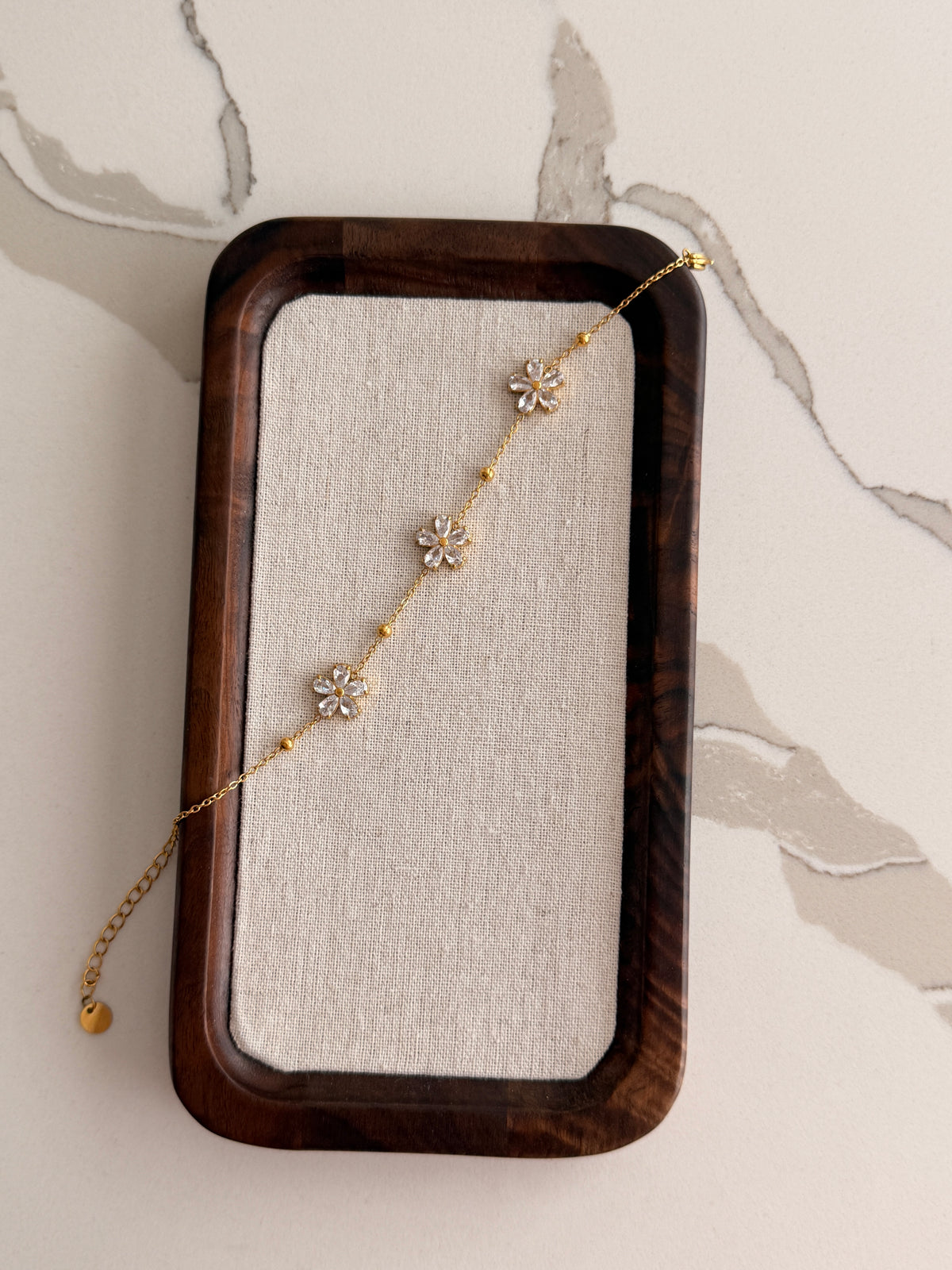 Crystal Daisy Bracelet