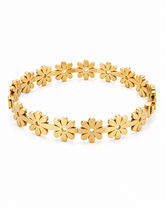 Floral Cuff Bangle