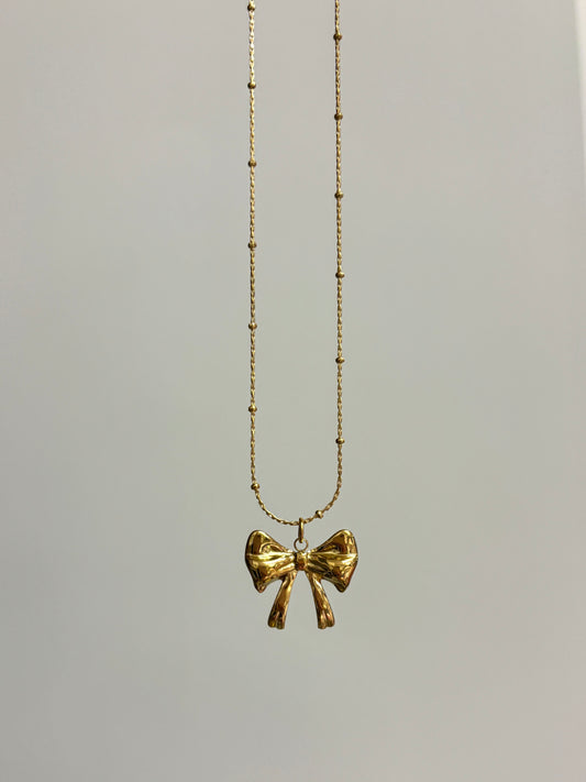 Dainty Bow Necklace