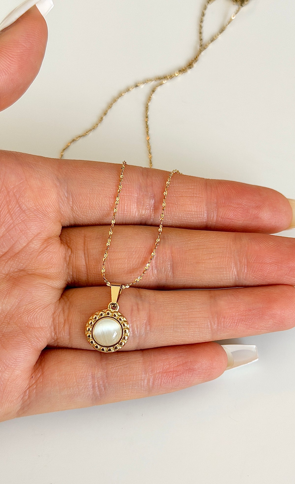 Opal Pendant Necklace
