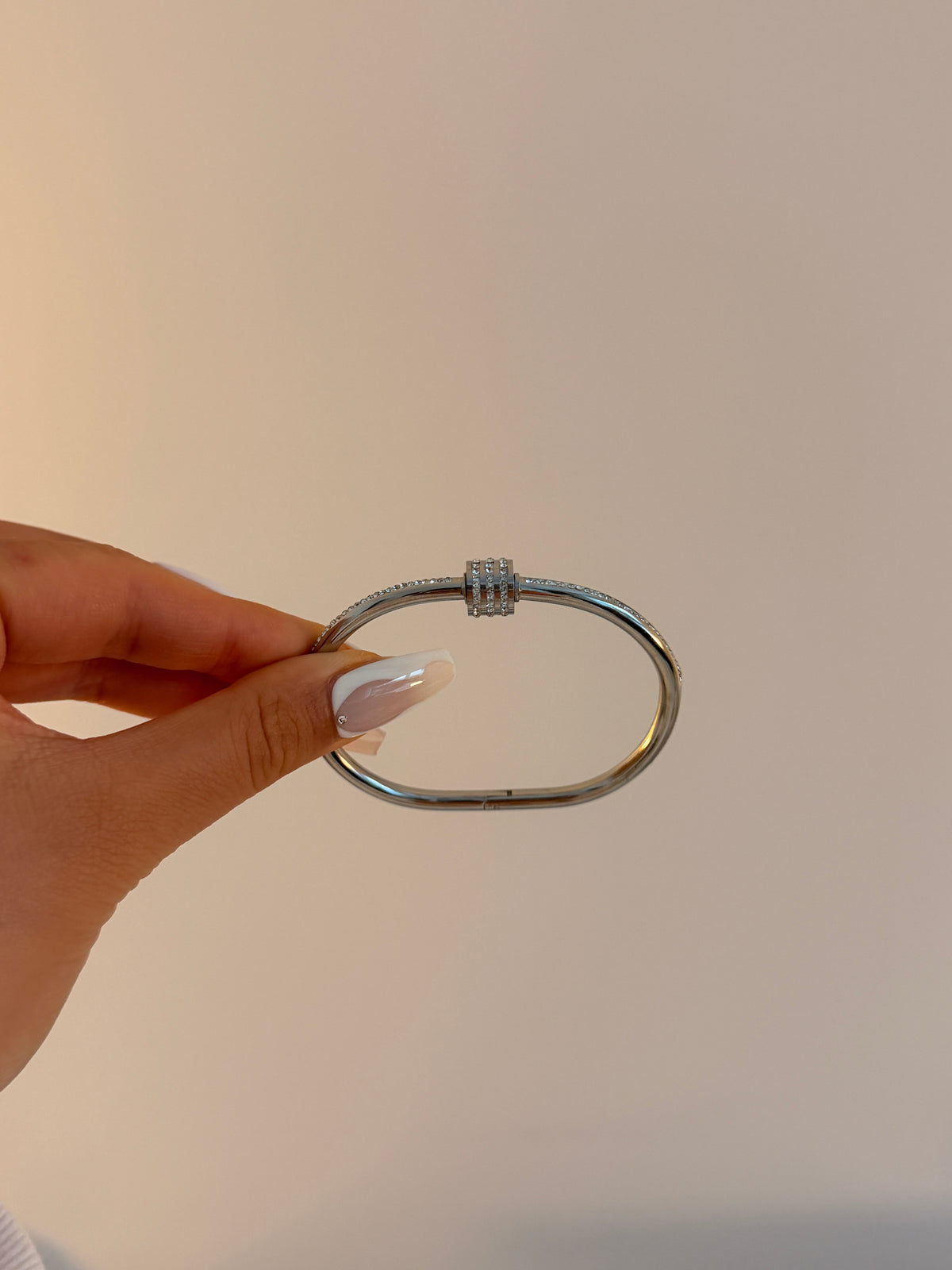 Crystal Barrel Cuff Bangle