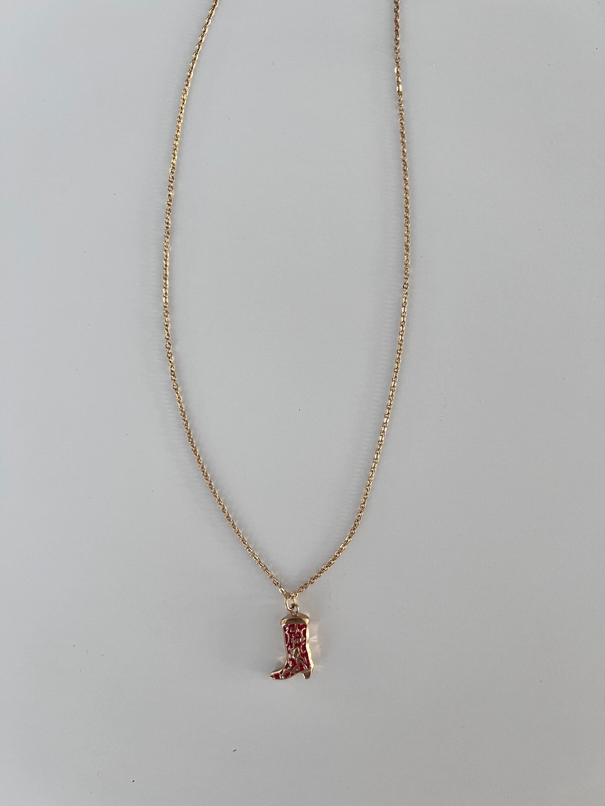 Funky Boot Pendant Necklace