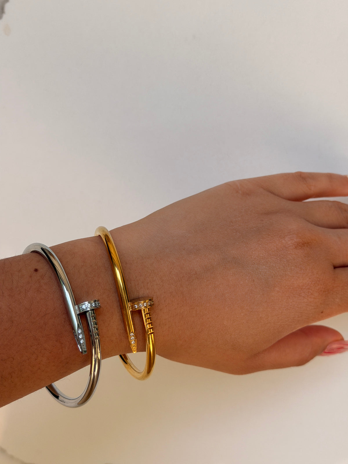 Classy Nail Cuff Bangle