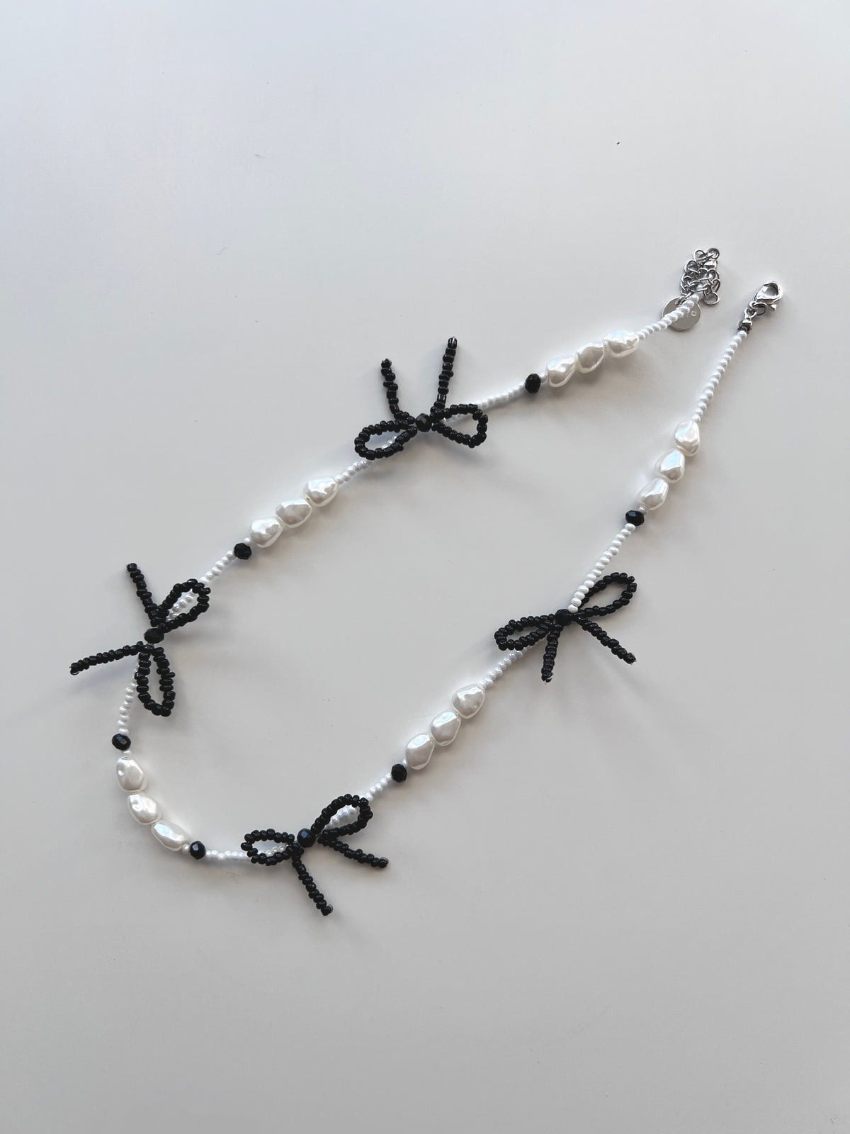 Pearl Bow Necklace