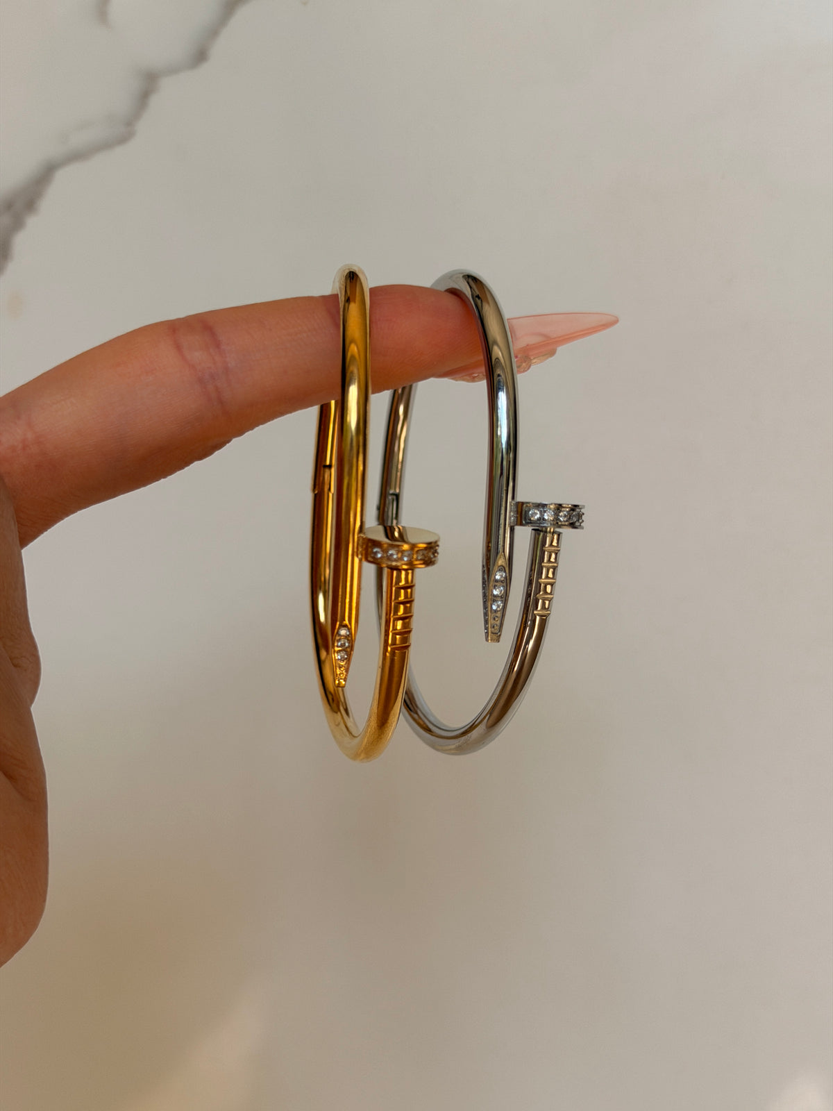 Classy Nail Cuff Bangle
