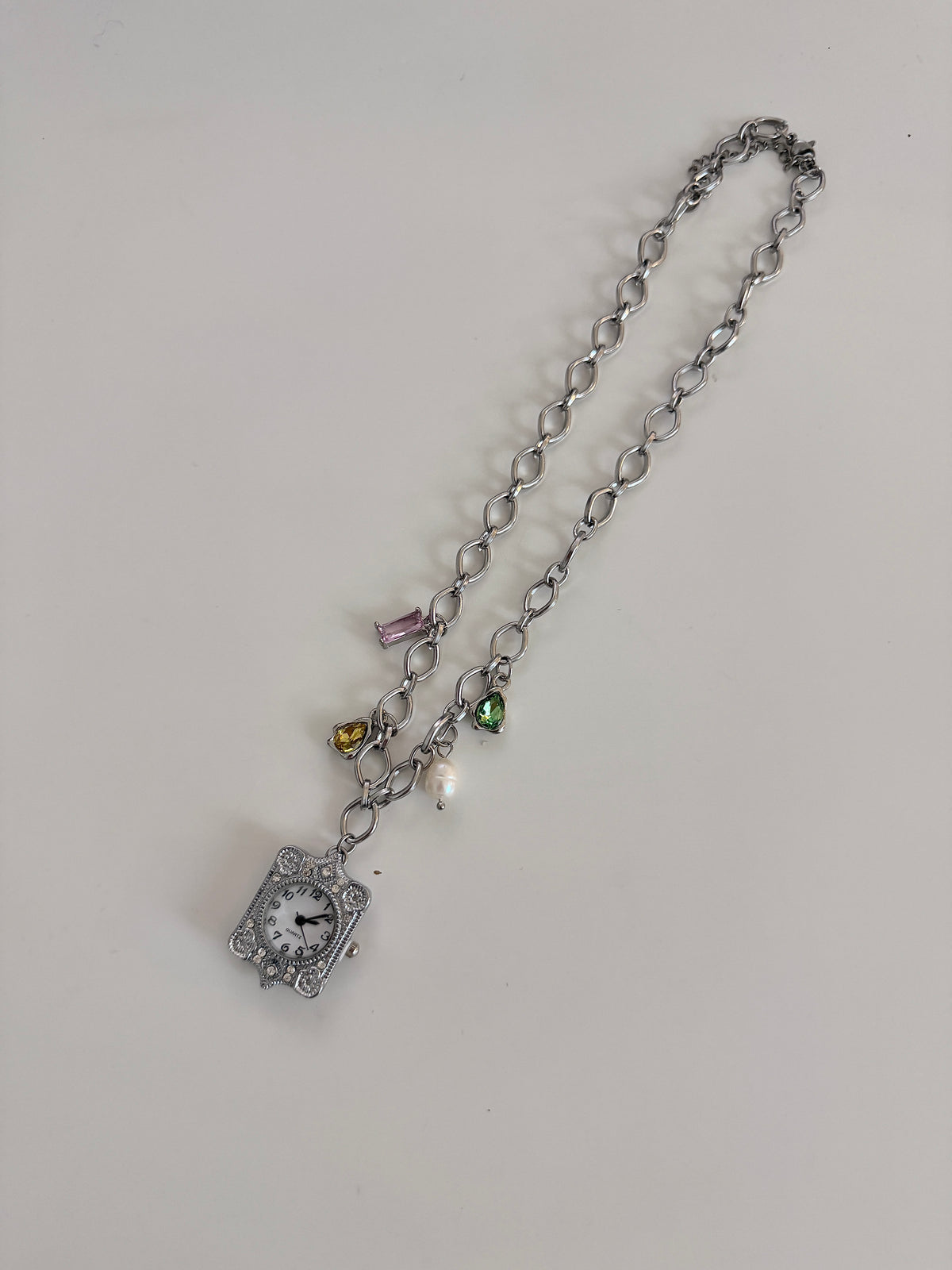 Gem Mix Watch Necklace