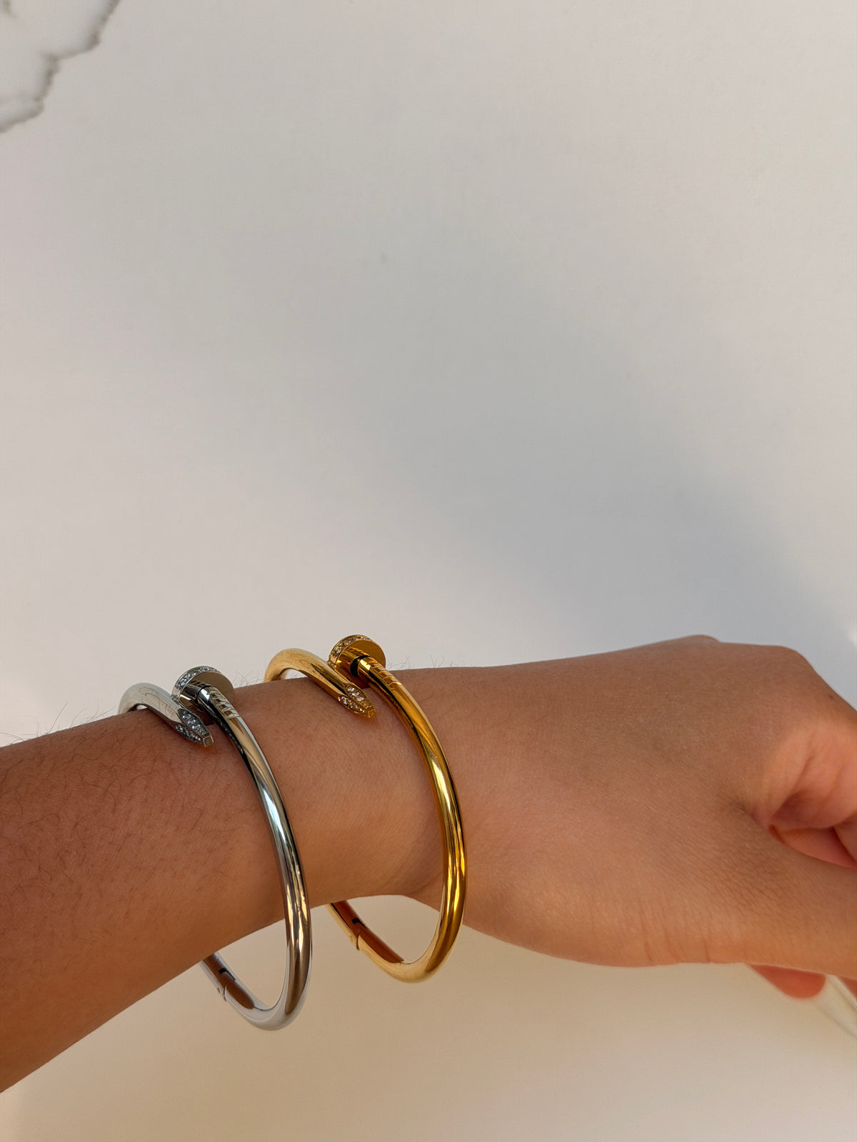 Classy Nail Cuff Bangle