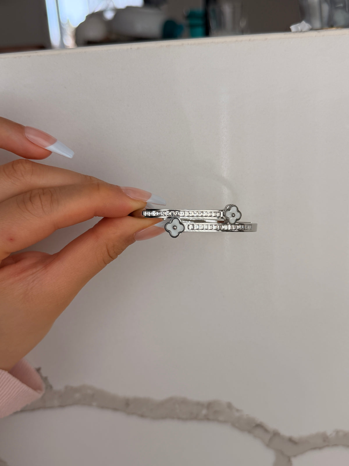 Clover Wrap Cuff Bangle