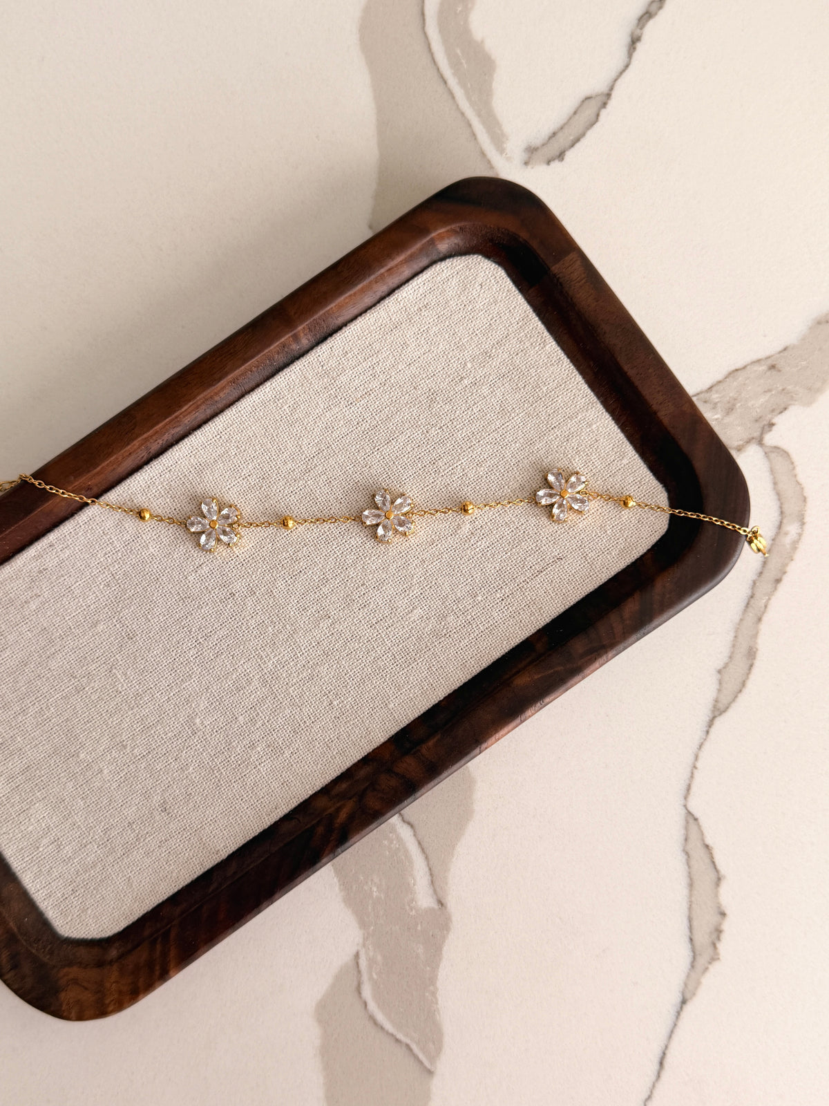 Crystal Daisy Bracelet