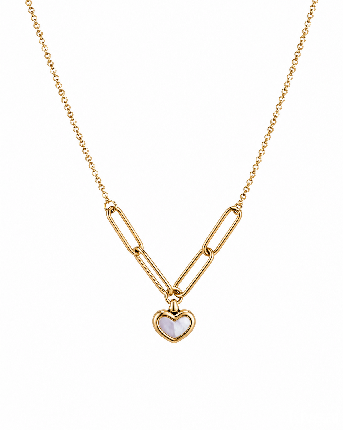 Chain Heart Pendant Necklace