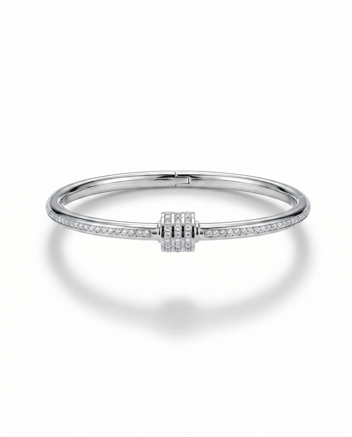 Crystal Barrel Cuff Bangle