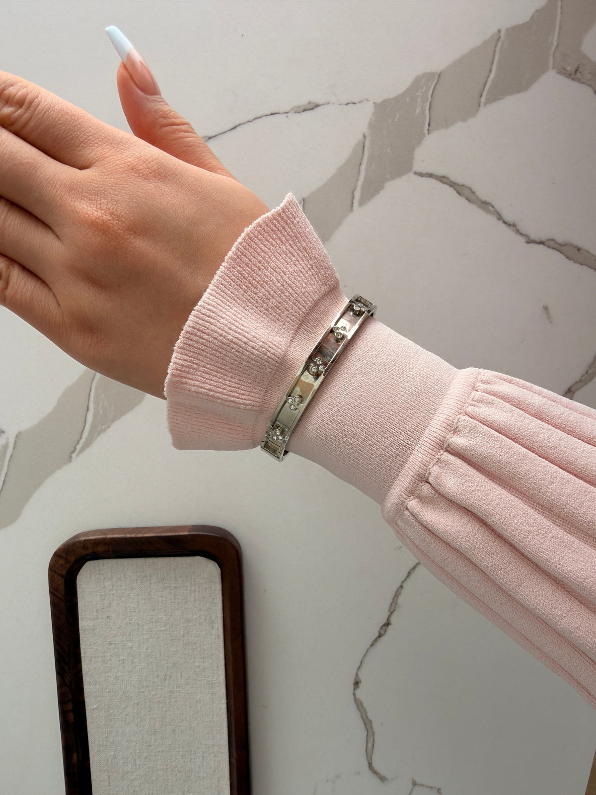 Clover Band Cuff Bangle