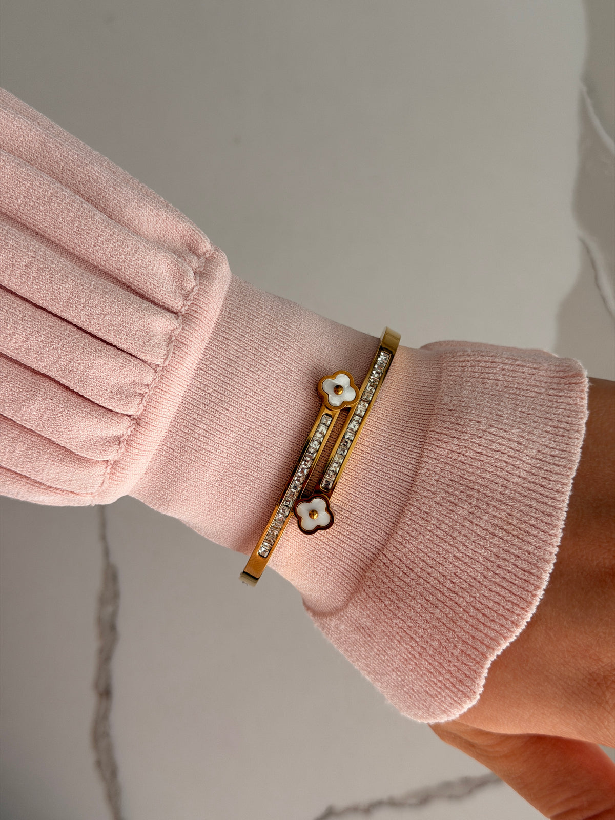 Clover Wrap Cuff Bangle