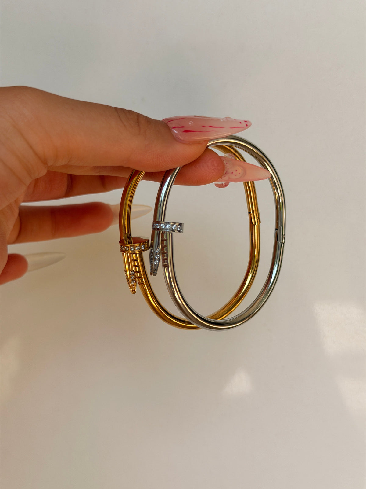 Classy Nail Cuff Bangle