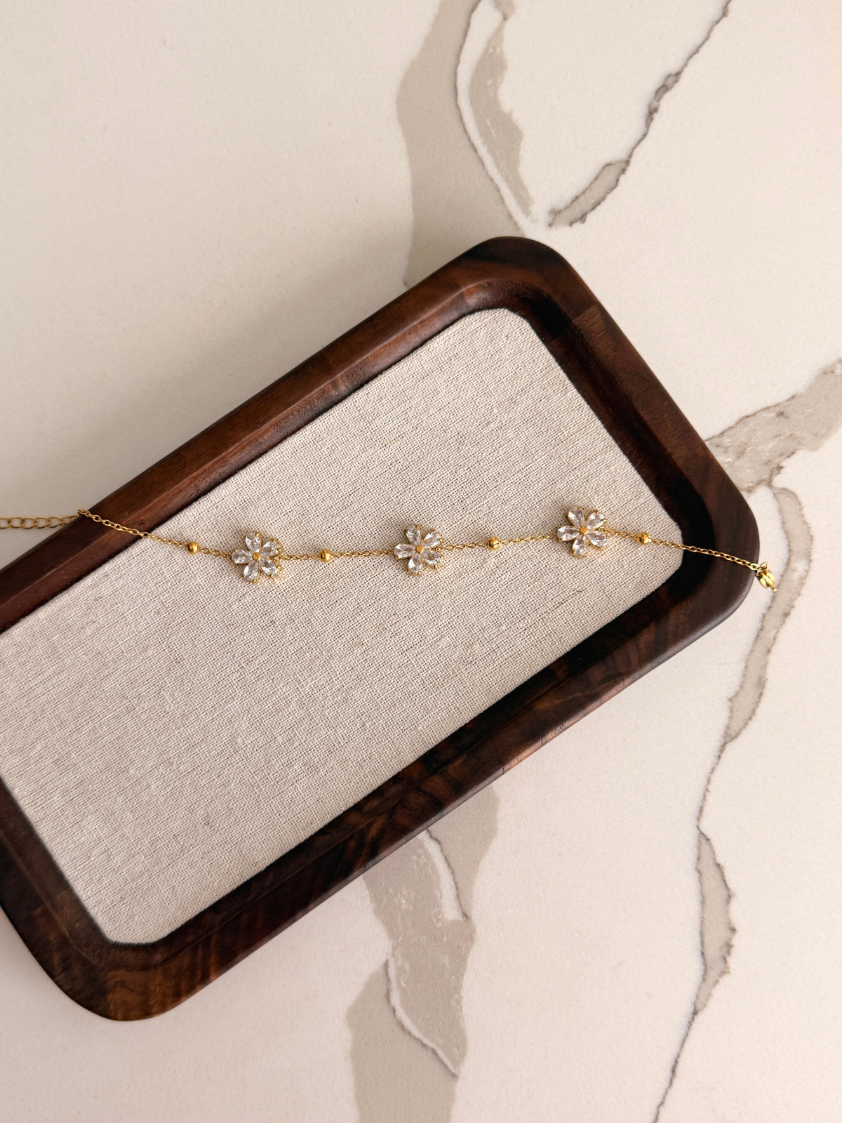 Crystal Daisy Bracelet