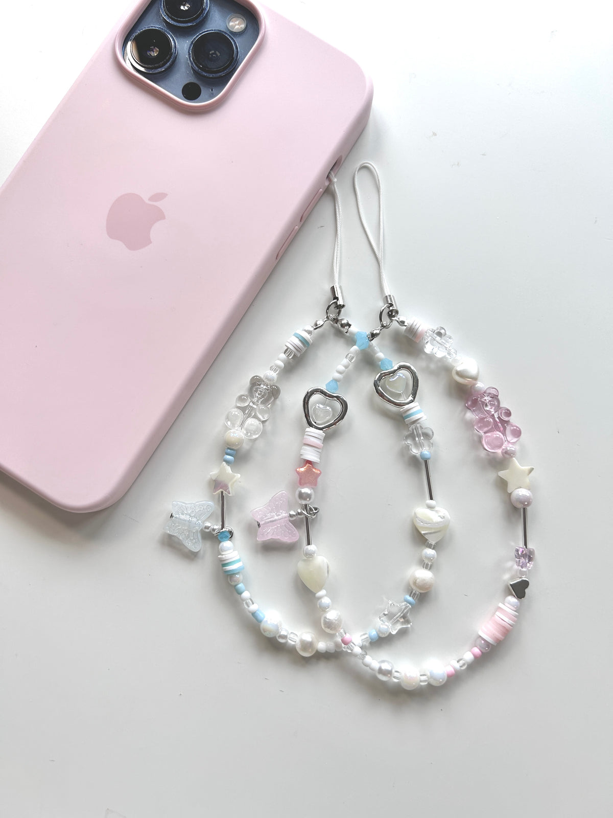 Pink Ocean Phone Charm