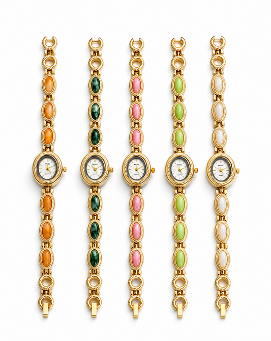 Retro Stone Watch Bracelet