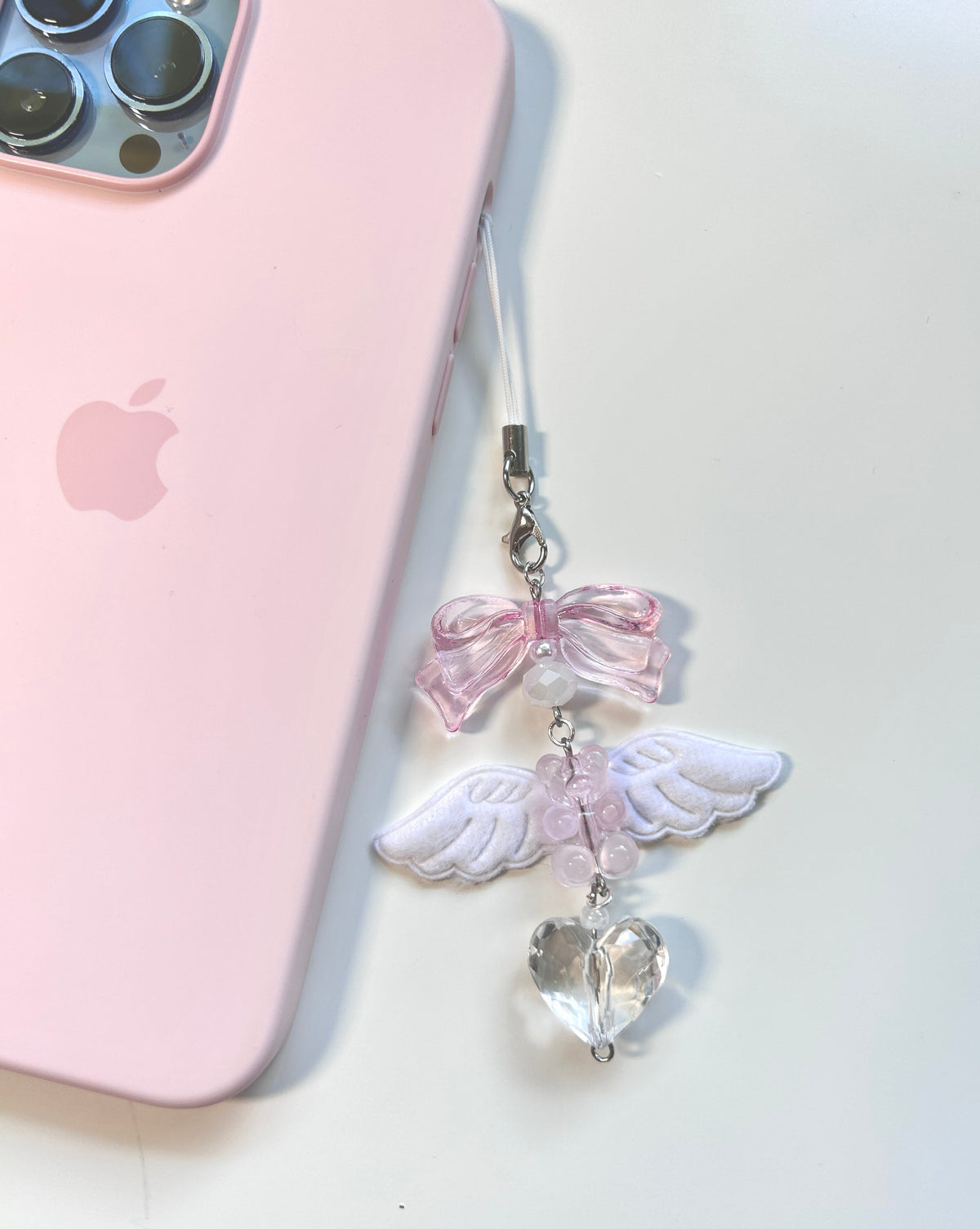 Gummy Bear Angel Phone Charm - white phone4