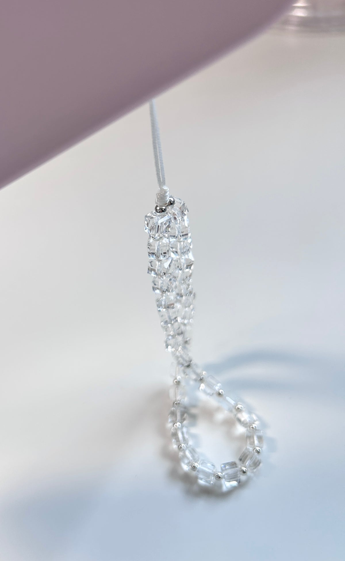 Ice Cube Phone Charm - closeup