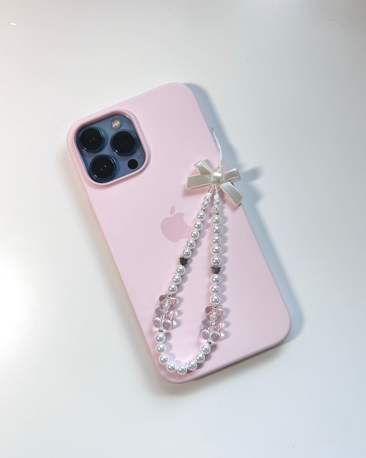 Pearly Gummy Bear Phone Charm - with phone2